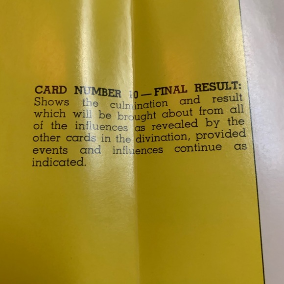 Vintage 1979’s Tarot Fortune Telling Game - Picture 10 of 13